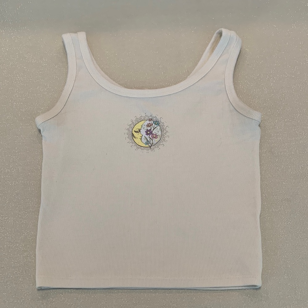 Obsessive Love Cream Crop Top.  Size M